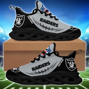 Las Vegas Raiders Personalized NFL Max Soul Shoes