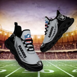 Las Vegas Raiders Personalized NFL Max Soul Shoes