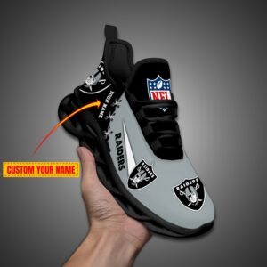 Las Vegas Raiders Personalized NFL Max Soul Shoes Fan Gift