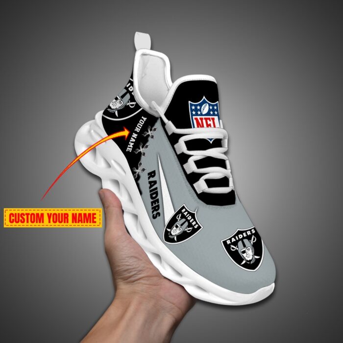 Las Vegas Raiders Personalized NFL Max Soul Shoes Fan Gift