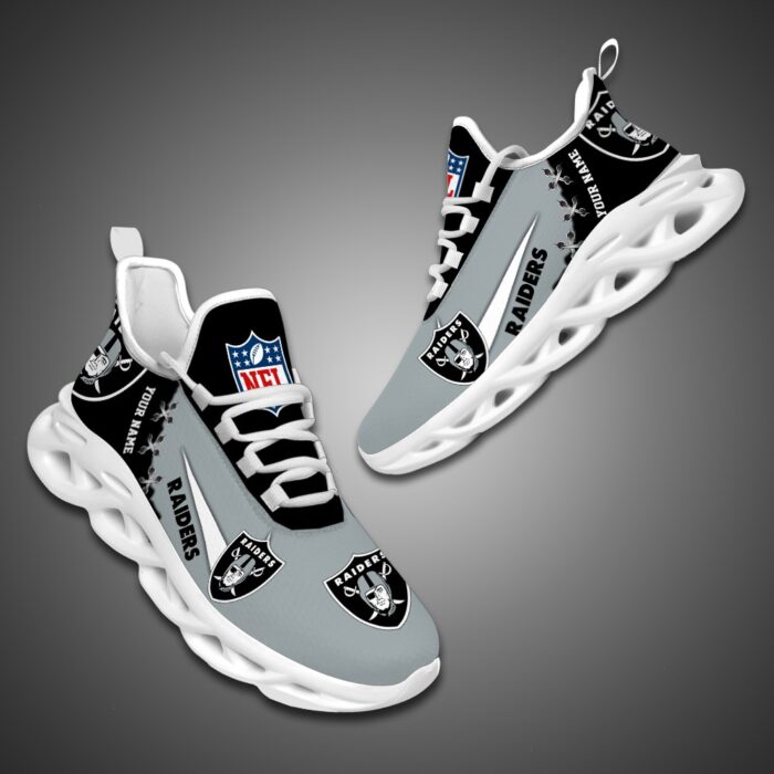 Las Vegas Raiders Personalized NFL Max Soul Shoes Fan Gift