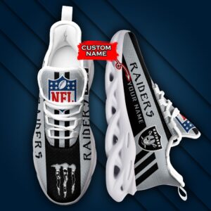 Las Vegas Raiders Personalized NFL Max Soul Sneaker