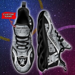 Las Vegas Raiders Personalized NFL Max Soul Sneaker Adidas Ver 1