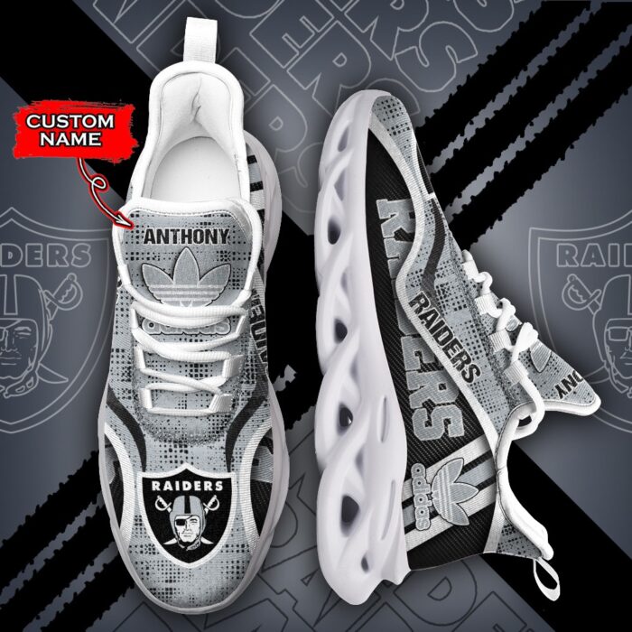 Las Vegas Raiders Personalized NFL Max Soul Sneaker Adidas Ver 1