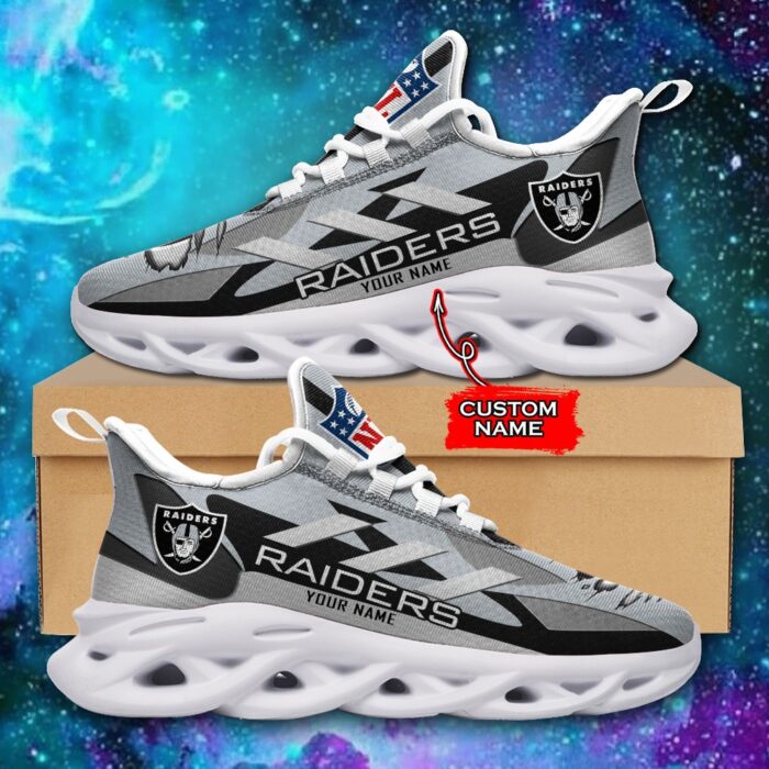 Las Vegas Raiders Personalized NFL Max Soul Sneaker Ver 1