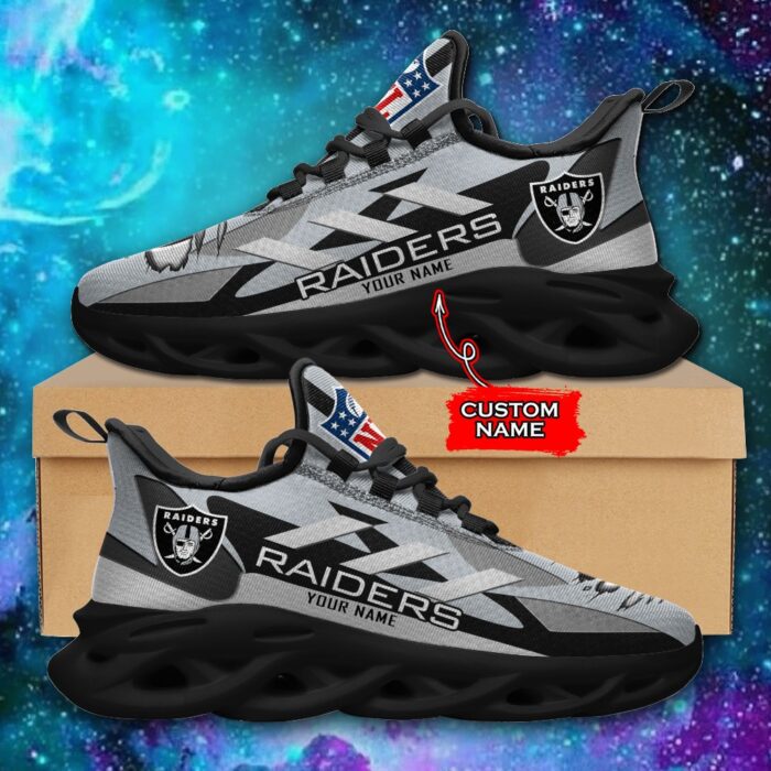 Las Vegas Raiders Personalized NFL Max Soul Sneaker Ver 1