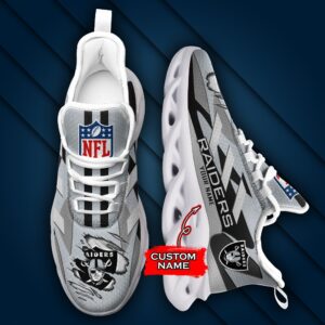 Las Vegas Raiders Personalized NFL Max Soul Sneaker Ver 1