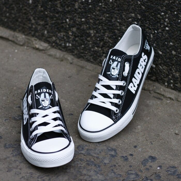 Las Vegas Raiders Shoes Low Top Canvas Shoes