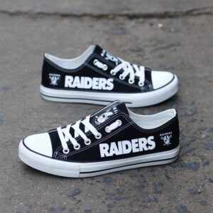 Las Vegas Raiders Shoes Low Top Canvas Shoes