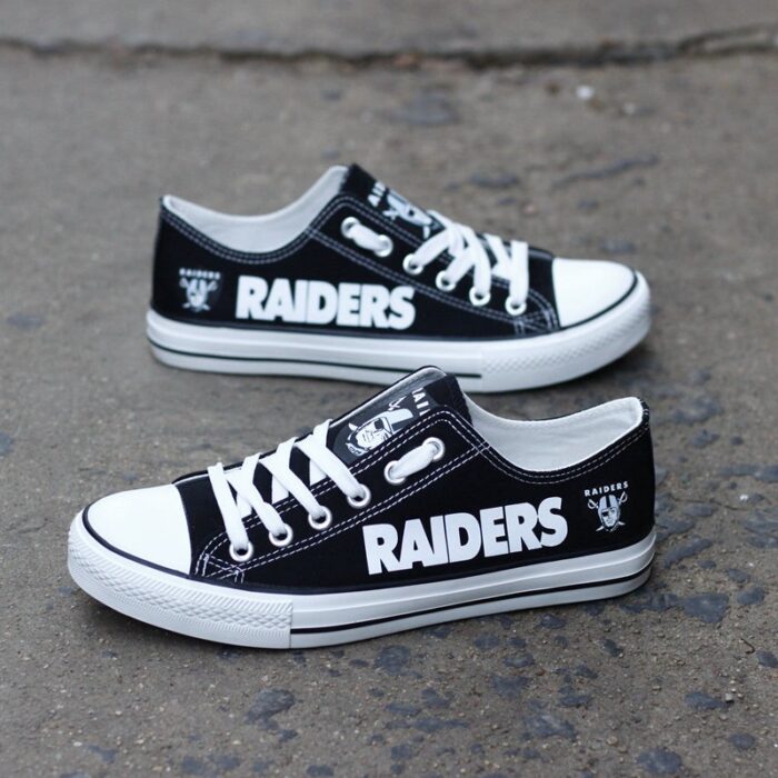 Las Vegas Raiders Shoes Low Top Canvas Shoes