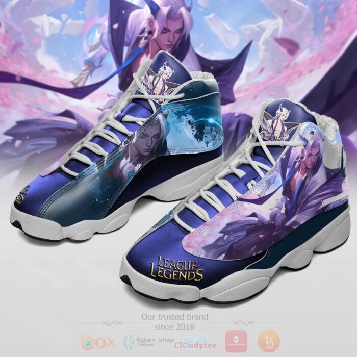 League Of Legends Yone Continent Flowers Air Jordan 13 Shoes