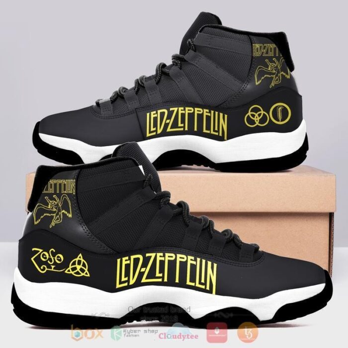 Led Zeppelin Black Air Jordan 13 Shoes