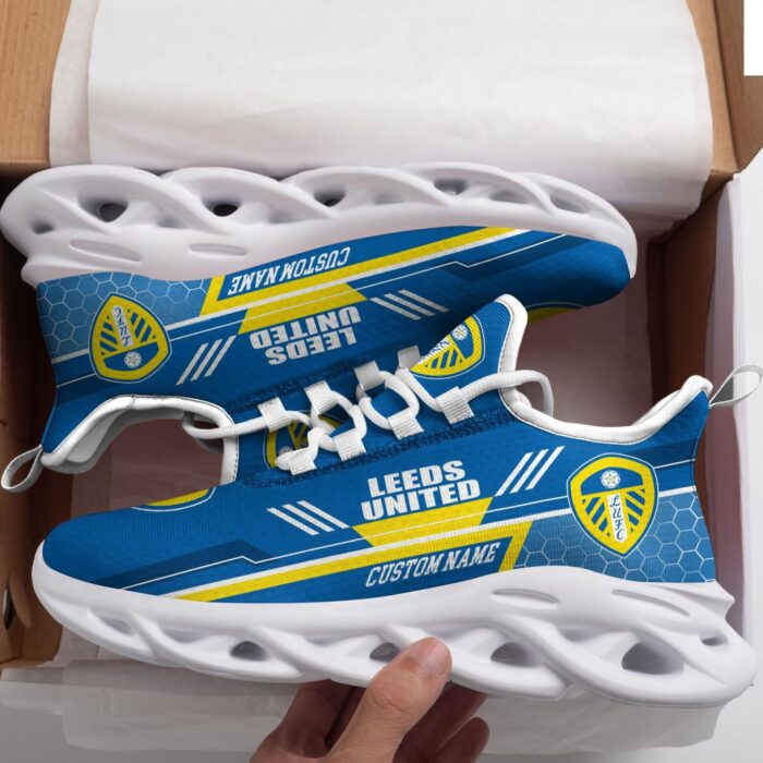 Leeds United Blue Custom Name Max Soul Shoes V2