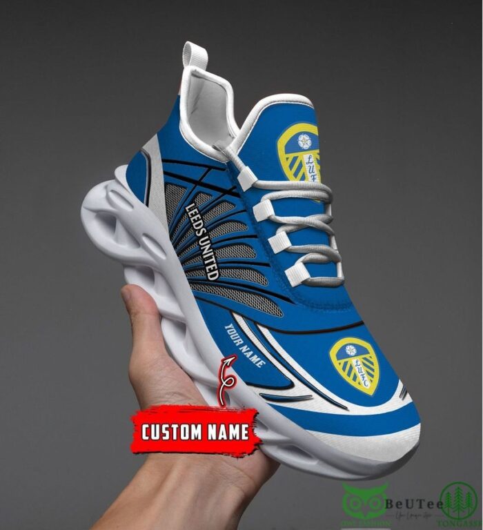 Leeds United Blue Custom Name Max Soul Shoes V3