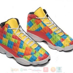 Lego Pattern Air Jordan 13 Shoes