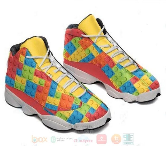 Lego Pattern Air Jordan 13 Shoes