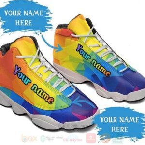 Lgbt Color Pattern Custom Name Air Jordan 13 Shoes