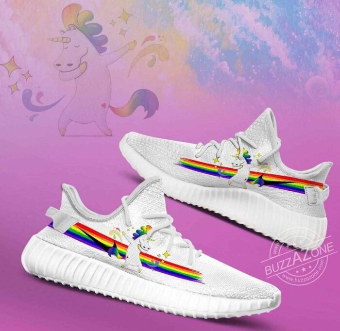 Lgbt Colors Unicorn Yeezy Boost Shoes Sport Sneakers Yeezy Shoes