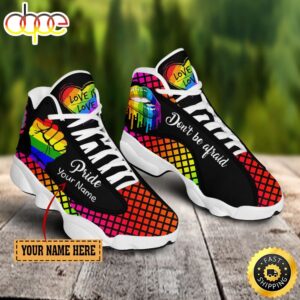 Lgbt Don't Be Afraid Custom Name Air Jordan 13 Shoes