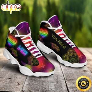 Lgbt Love Is Love Mandala Custom Name Air Jordan 13 Shoes