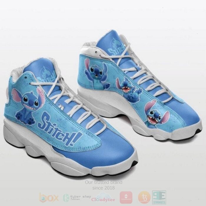 Lilo And Stitch Disney Stitch Leather Lilo And Stitch Lover Stitch Athletic Run Casual Air Jordan 13 Shoes