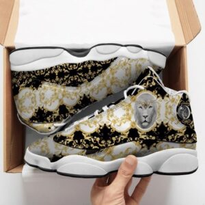 Lion Golden All Over Printed Air Jordan 13 Sneakers