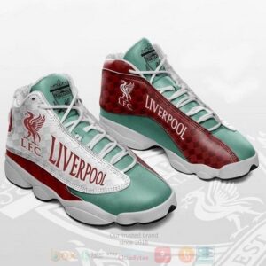 Liverpool L F C Team White Green Air Jordan 13 Shoes