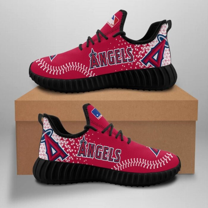 Los Angeles Angels Unisex Sneakers New Sneakers Custom Shoes Baseball Yeezy Boost