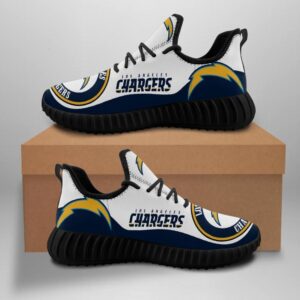 Los Angeles Chargeers Unisex Sneakers New Sneakers Custom Shoes Football Yeezy Boost Yeezy Shoes