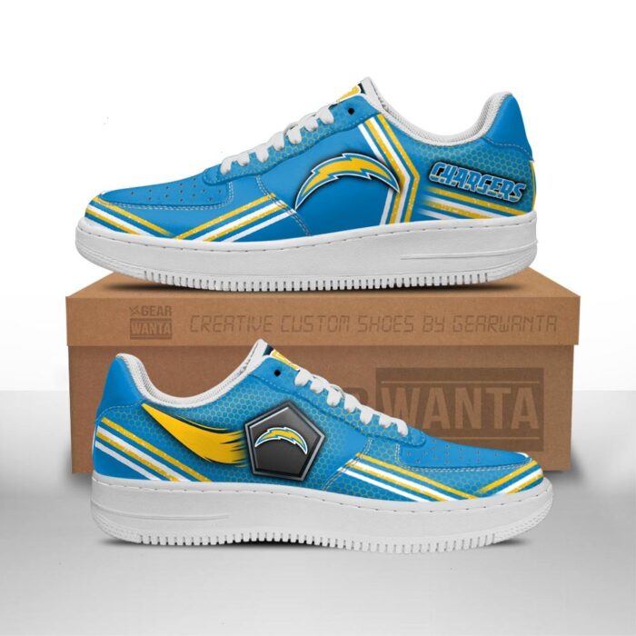 Los Angeles Chargers Air Sneakers Custom Fan Gift