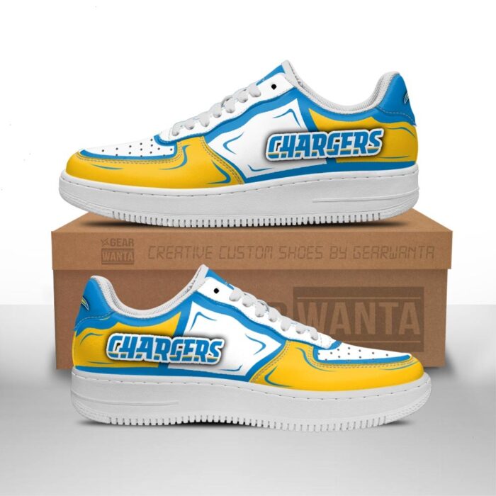 Los Angeles Chargers Air Sneakers Custom NAF Shoes For Fan