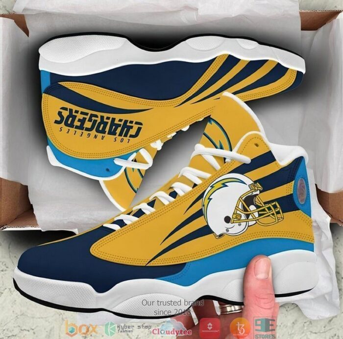 Los Angeles Chargers Football Nfl Air Jordan 13 Sneaker Shoes