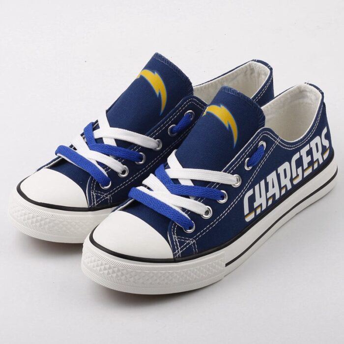 Los Angeles Chargers Men's Shoes Low Top Canvas Shoes