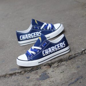 Los Angeles Chargers Men's Shoes Low Top Canvas Shoes