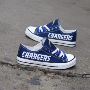 Los Angeles Chargers Men's Shoes Low Top Canvas Shoes