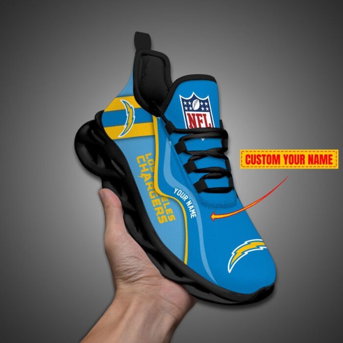 Los Angeles Chargers NFL Customized Unique Max Soul Shoes