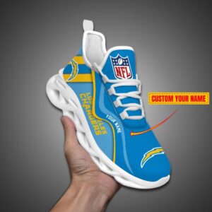 Los Angeles Chargers NFL Customized Unique Max Soul Shoes