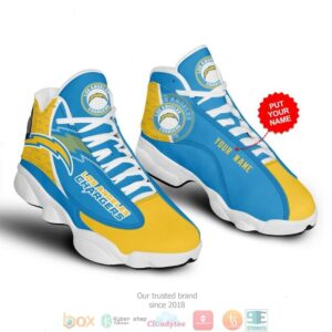 Los Angeles Chargers Nfl Football Air Jordan 13 Sneaker Shoes