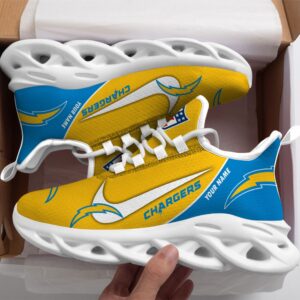 Los Angeles Chargers Personalized Luxury NFL Max Soul Shoes 281122