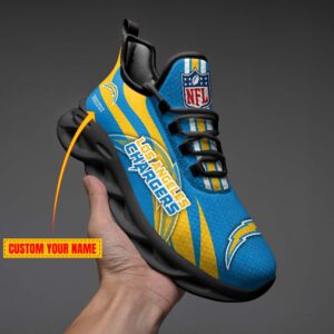 Los Angeles Chargers Personalized Max Soul Shoes