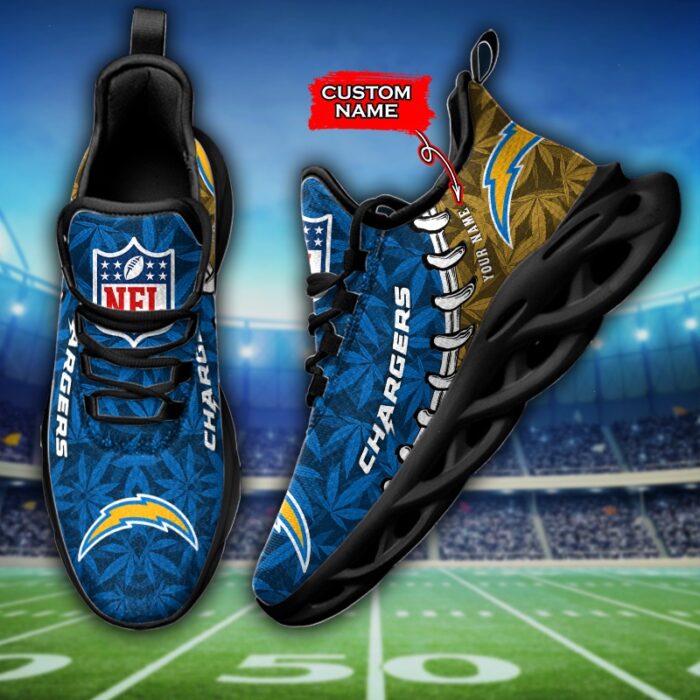 Los Angeles Chargers Personalized Max Soul Shoes for Fan