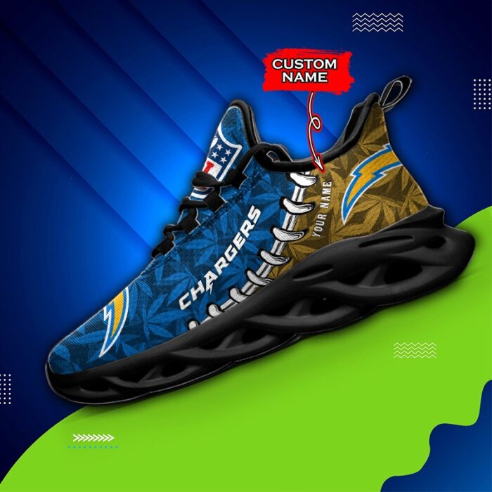 Los Angeles Chargers Personalized Max Soul Shoes for Fan