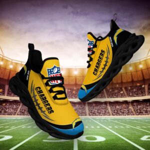 Los Angeles Chargers Personalized NFL Max Soul Shoes