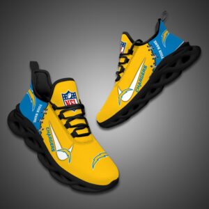 Los Angeles Chargers Personalized NFL Max Soul Shoes Fan Gift