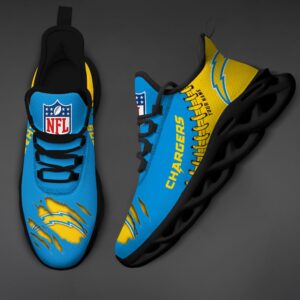 Los Angeles Chargers Personalized NFL Max Soul Shoes for Fan