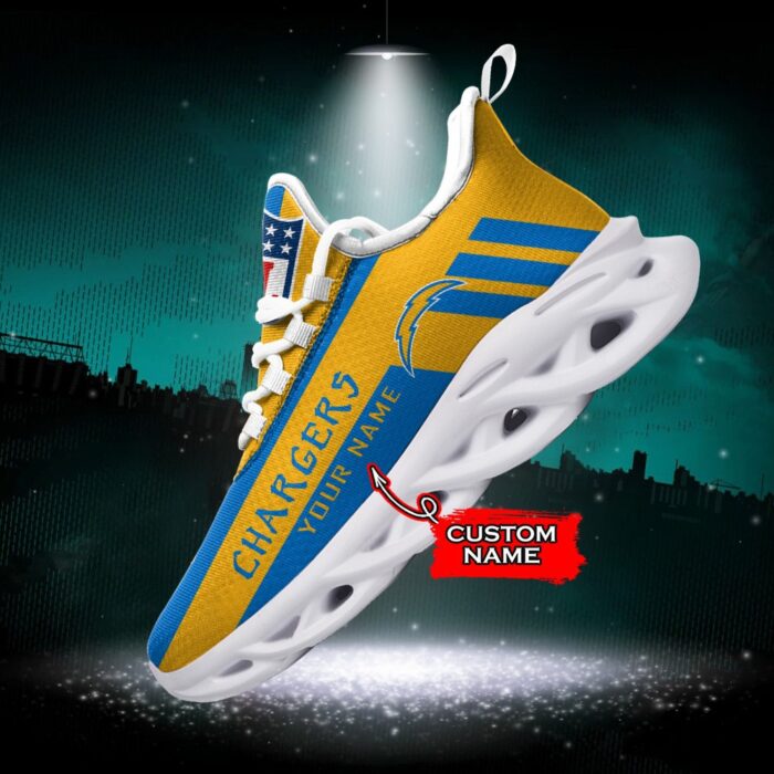 Los Angeles Chargers Personalized NFL Max Soul Sneaker