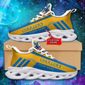 Los Angeles Chargers Personalized NFL Max Soul Sneaker