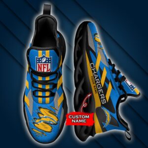 Los Angeles Chargers Personalized NFL Max Soul Sneaker Ver 1