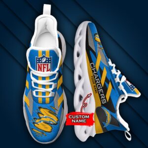 Los Angeles Chargers Personalized NFL Max Soul Sneaker Ver 1