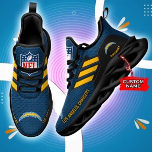 Los Angeles Chargers Personalized NFL Max Soul Sneaker for Fans